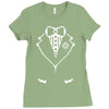 pixel tuxedo Ladies Fitted T-Shirt
