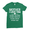 I Love You Mother Ladies Fitted T-Shirt