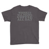 whiskey all night coffee all day Youth Tee
