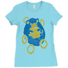 sad hedgehog Ladies Fitted T-Shirt