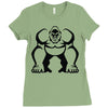 big tough gorilla musculine Ladies Fitted T-Shirt