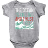 the ocean is calling Baby Onesie