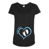 Custom baby boy name maternity design Maternity Scoop Neck T-shirt