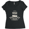 premium vintage 1984 classic perfectly aged limited edition Women's Triblend Scoop T-shirt