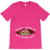 October Peeking Out Baby Girl T-Shirt