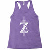 the legend of zelda - breath of the wild white logo Racerback Tank