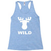wild animal funny Racerback Tank