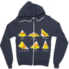 candy corn are triangles Zipper Hoodie