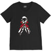 carcinoid cancer ribbon and rose V-Neck Tee