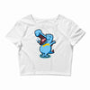 blue crocodile! Crop Top