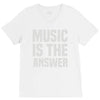 music is the answer V-Neck Tee