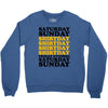 saturday sunday shitday Crewneck Sweatshirt