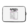 April Girl Facts Aries Laptop sleeve