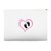Baby Girl with Heart Any Name Customized Accessory Pouches