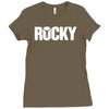 rocky balboa baseball jersey Ladies Fitted T-Shirt