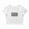 i love the smellof burnt rubber Crop Top