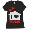 new i love house Ladies Fitted T-Shirt