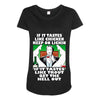 if it tastes like chicken, funny rude ideal birthday present Maternity Scoop Neck T-shirt