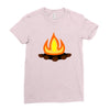 fire Ladies Fitted T-Shirt
