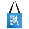 new year, new me running fitness Tote Bags