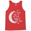 i love you to the moon and back babygrow Tank Top