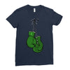 liver cancer boxing glover Ladies Fitted T-Shirt
