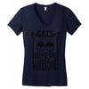 cats are fucking awesome Women's V-Neck T-Shirt