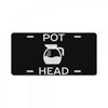 pot head coffee lover License Plate