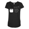 if you like coffee Maternity Scoop Neck T-shirt