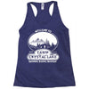 camp crystal lake est 1935 Racerback Tank