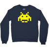 uomo 4 space invaders anni80 vintage videogames Crewneck Sweatshirt