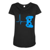 game heart beat Maternity Scoop Neck T-shirt