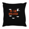 yes i can drive a stick Throw Pillow