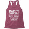I Love You Daddy Racerback Tank