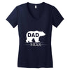 dad bear Women's V-Neck T-Shirt