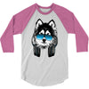 huskie music 3/4 Sleeve Shirt