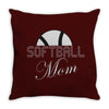 softball mom sequins Throw Pillow