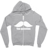 mustache (3) Zipper Hoodie
