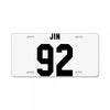jin 92 License Plate