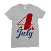 4th of july Ladies Fitted T-Shirt
