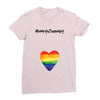 Worth The Wait Rainbow Ladies Fitted T-Shirt