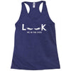 Look Me in The Eyes Racerback Tank