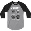 pug life 3/4 Sleeve Shirt