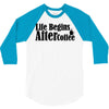 life begins after coffee 3/4 Sleeve Shirt