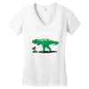 hugasaurus rex Women's V-Neck T-Shirt