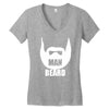 man beard Women's V-Neck T-Shirt