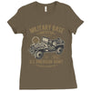 american army jeep Ladies Fitted T-Shirt