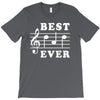 Best Dad Ever Funny Music Note T-Shirt