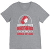 american by birth redhead by the grace of god V-Neck Tee