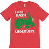 t rex hasst liegest&uuml;tze T-Shirt